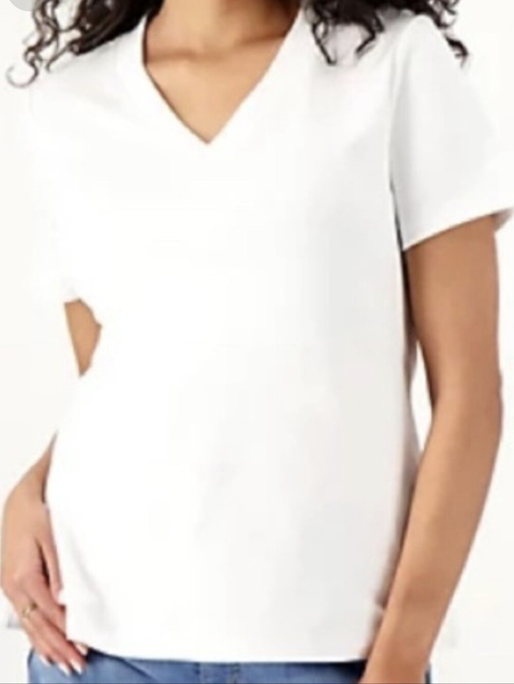 NWT Isaac Mizrahi Live! Essentials Pima Cotton Dolman Sleeve Tee XL